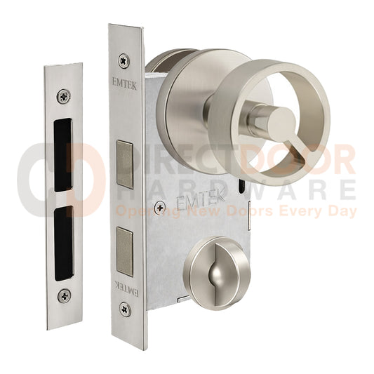 Emtek Spoke Interior Mortise Knob with Disk Rosette