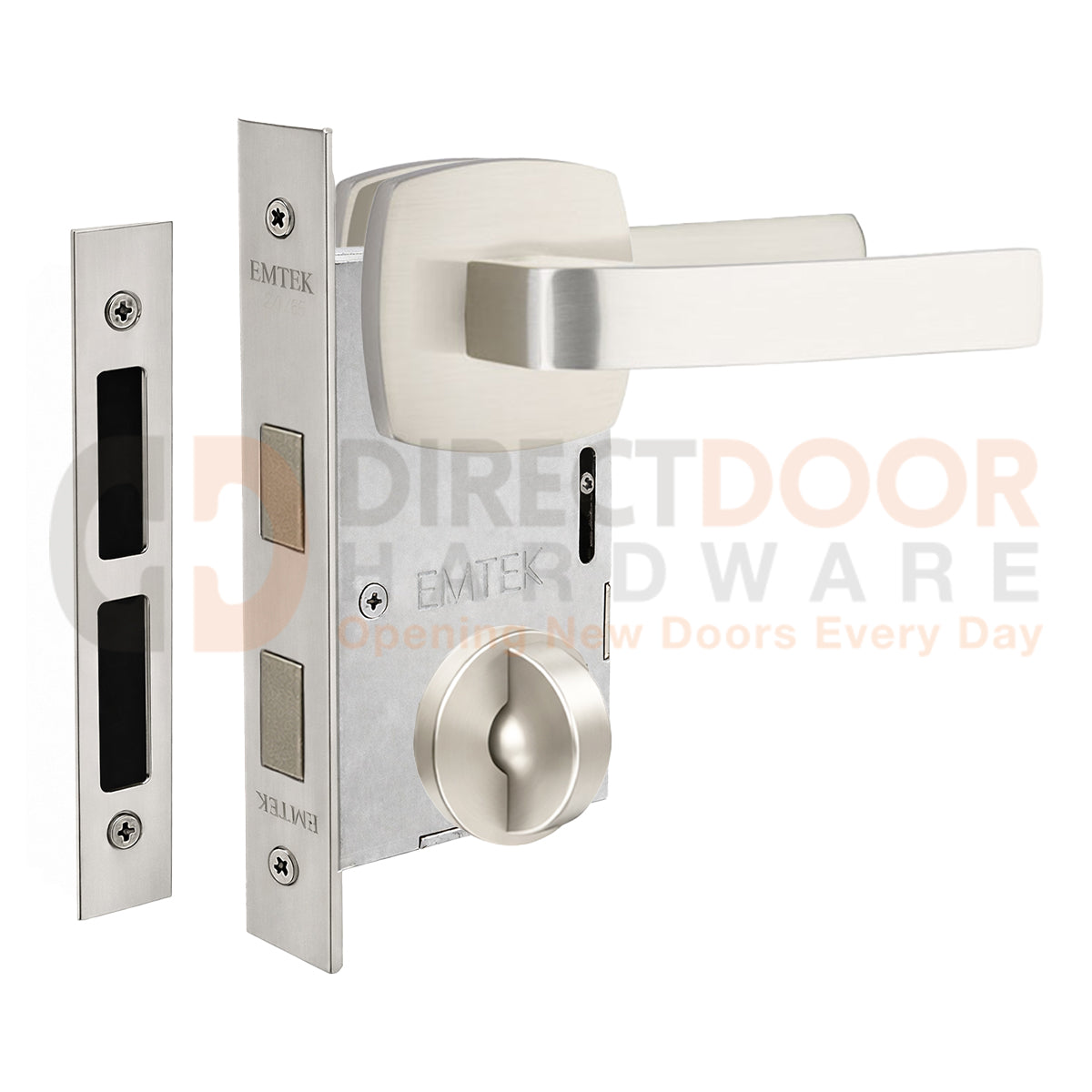 Emtek Breslin Interior Mortise Lever with Urban Rosette