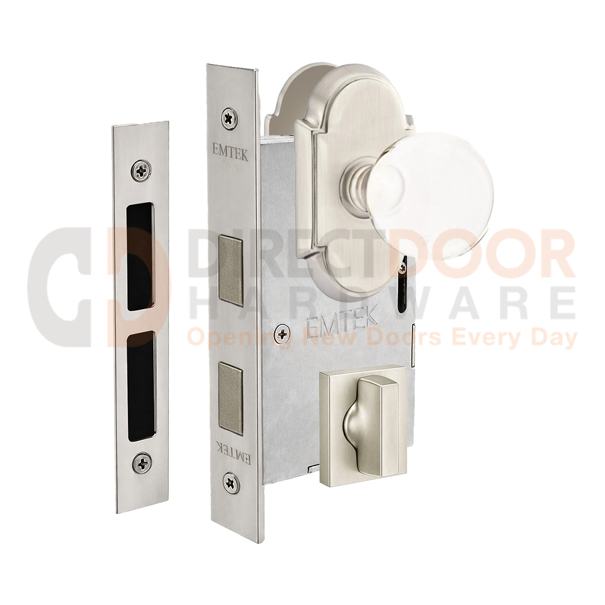 Emtek Bristol Interior Mortise Knob with #8 Rosette