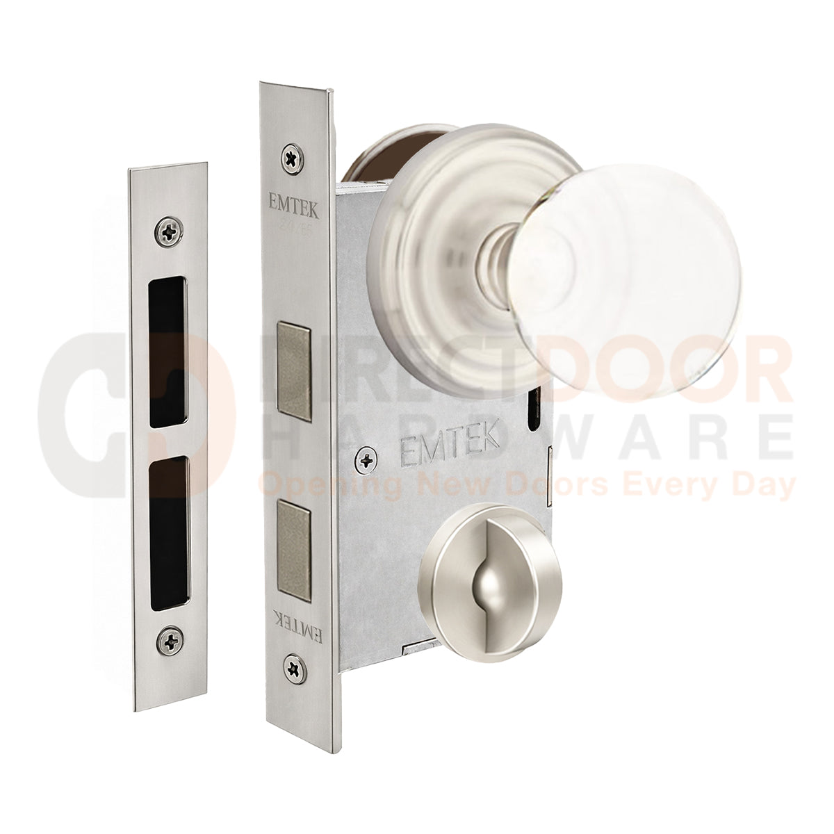 Emtek Bristol Interior Mortise Knob with Regular Rosette