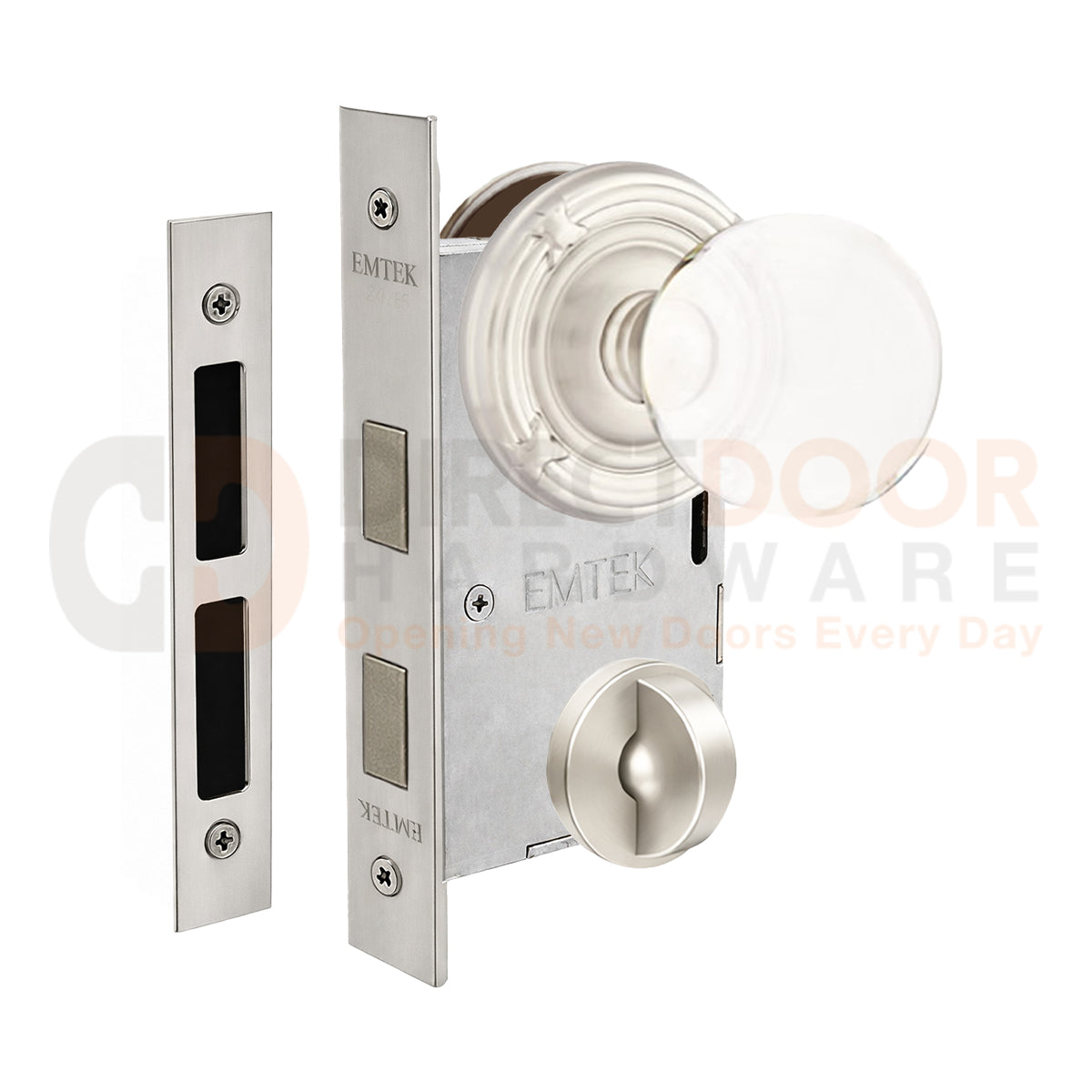 Emtek Bristol Interior Mortise Knob with Ribbon & Reed Rosette