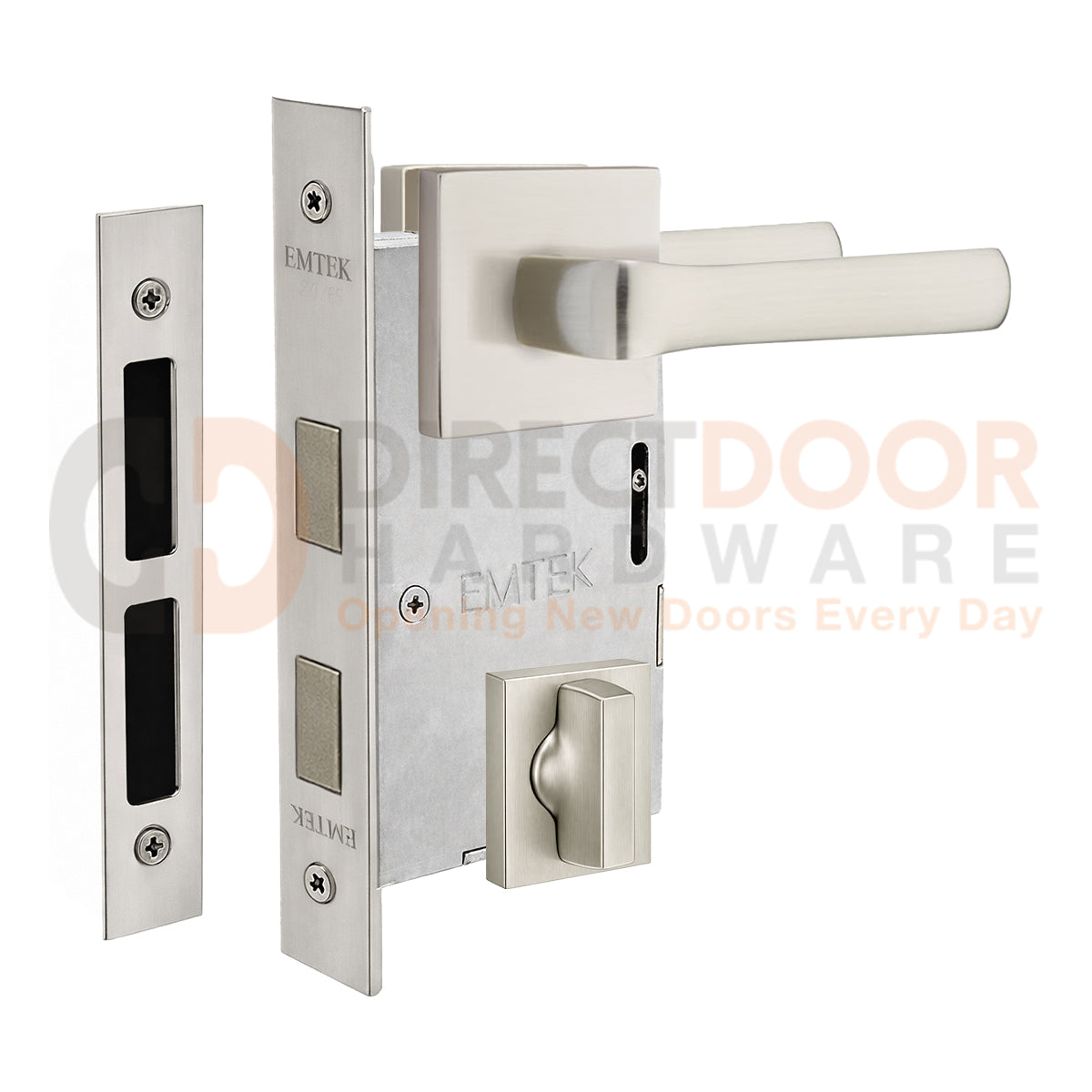 Emtek Spencer Interior Mortise Lever with Square Rosette