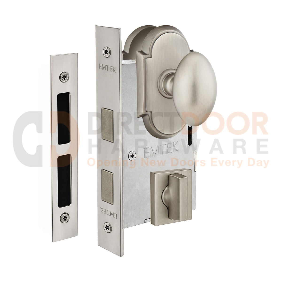 Emtek Egg Interior Mortise Knob with #8 Rosette