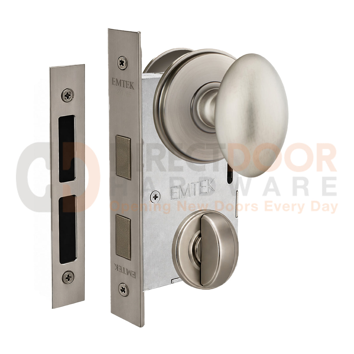 Emtek Egg Interior Mortise Knob with Watford Rosette