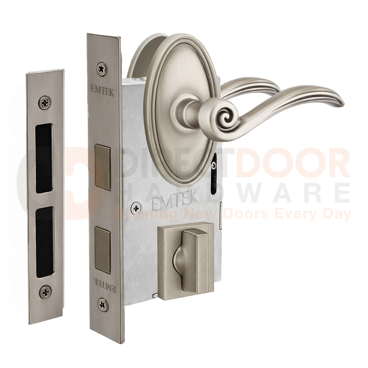 Emtek Elan Interior Mortise Lever with Oval Rosette