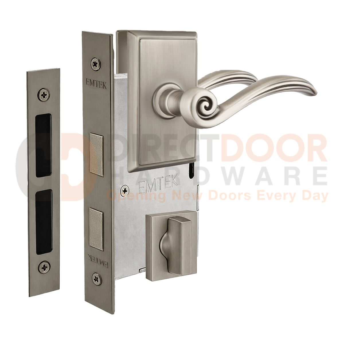 Emtek Elan Interior Mortise Lever with Rectangular Rosette