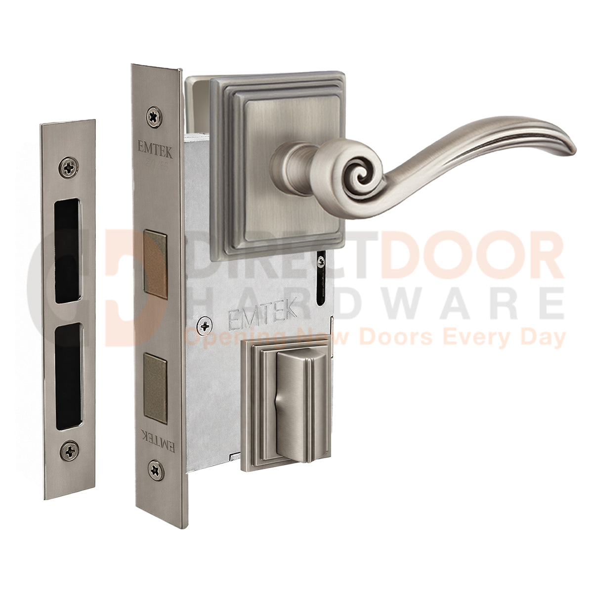 Emtek Elan Interior Mortise Lever with Wilshire Rosette