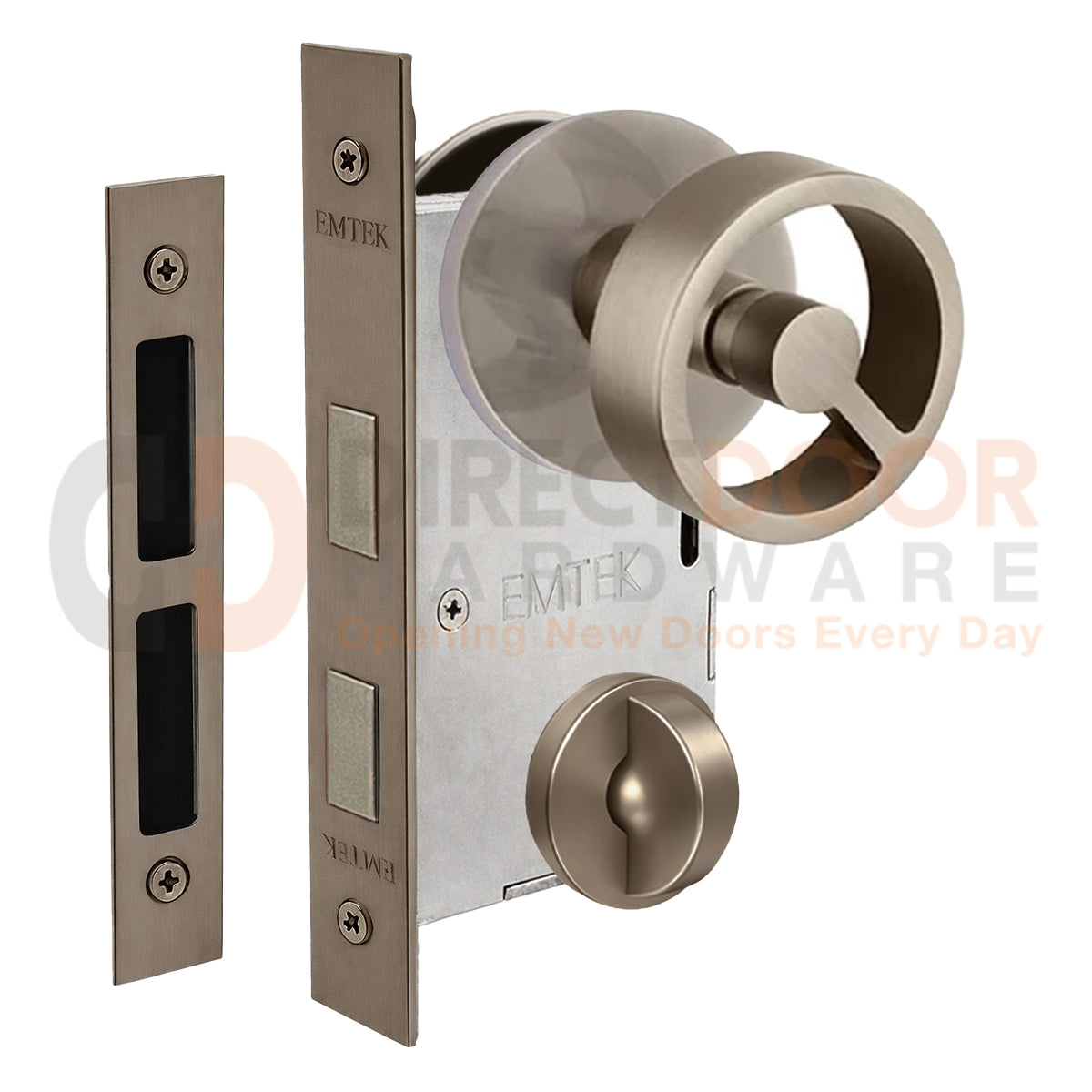 Emtek Spoke Interior Mortise Knob with Disk Rosette