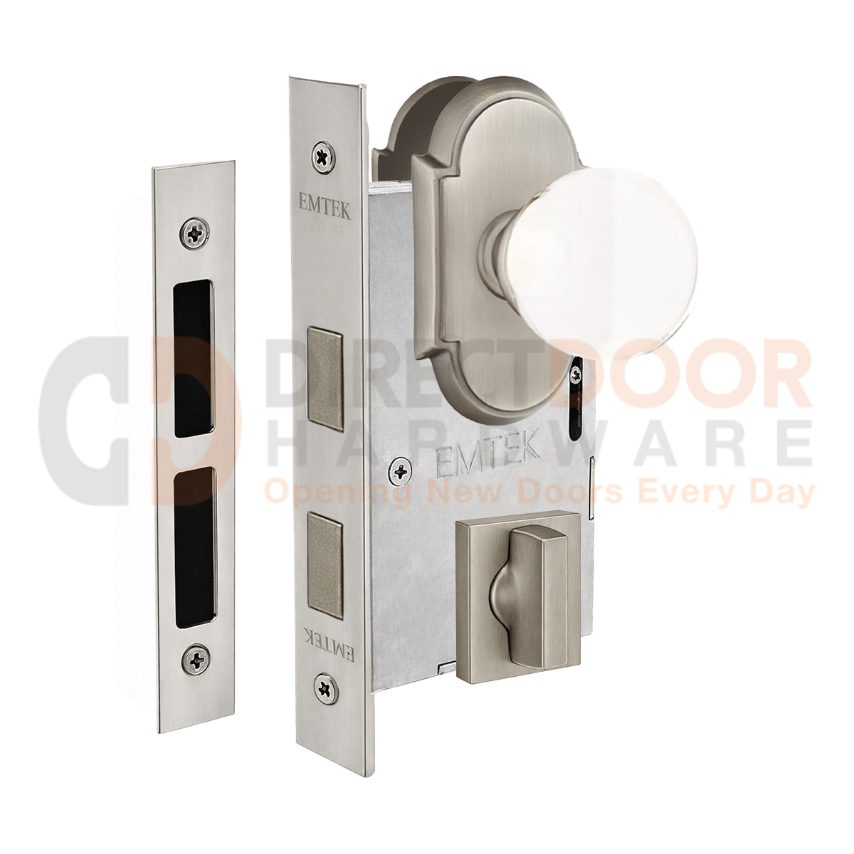 Emtek Bristol Interior Mortise Knob with #8 Rosette