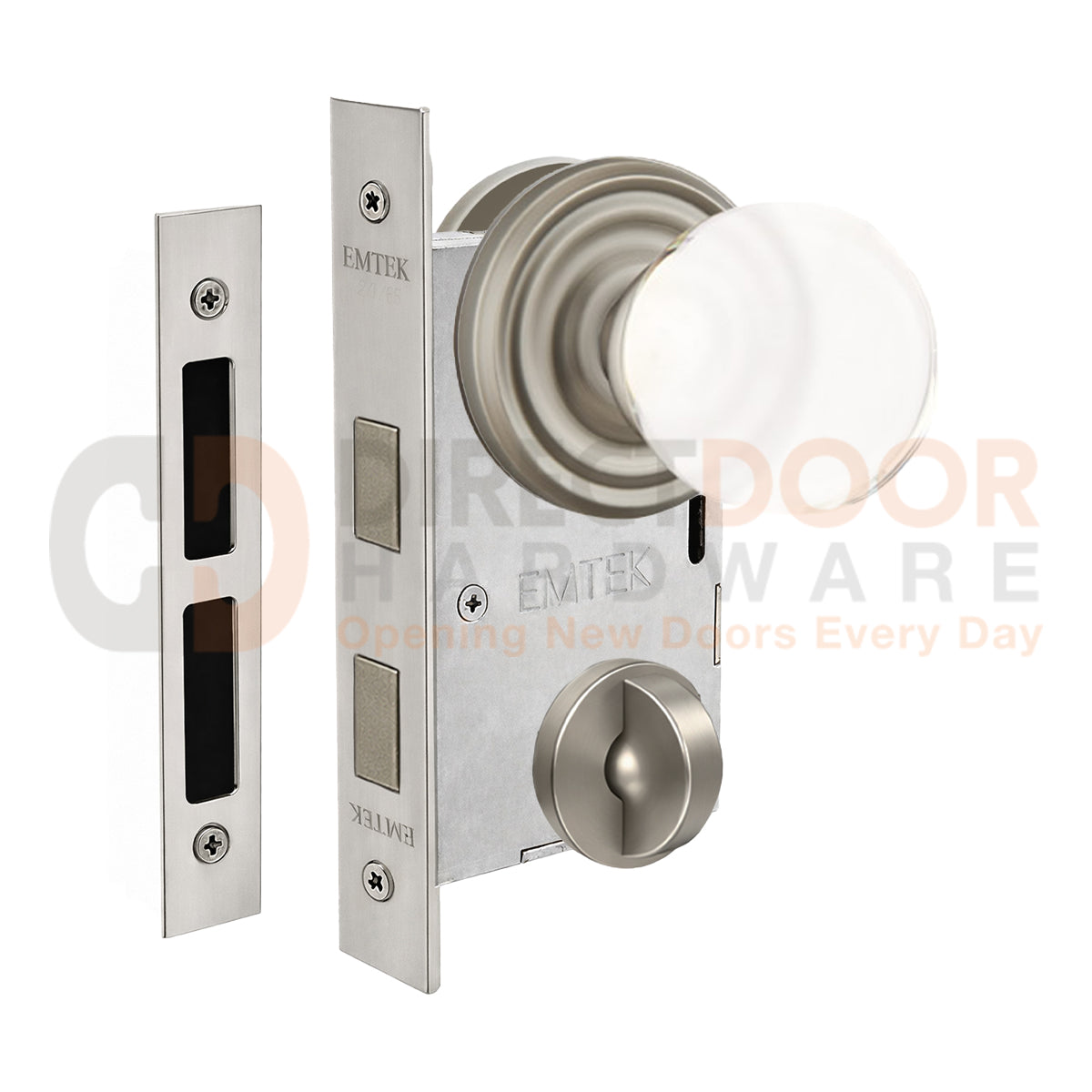 Emtek Bristol Interior Mortise Knob with Regular Rosette