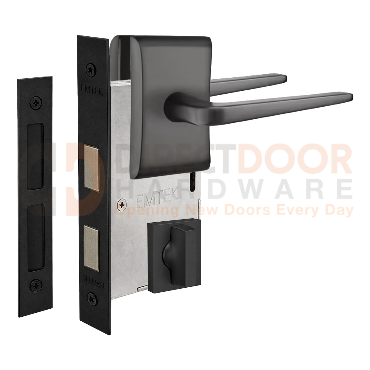 Emtek Athena Interior Mortise Lever with Neos Rosette