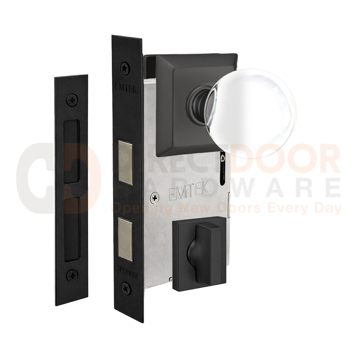 Emtek Bristol Interior Mortise Knob with Quincy Rosette