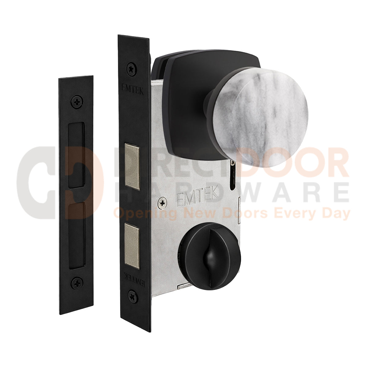 Emtek Conical Marble Interior Mortise Lever with Urban Rosette