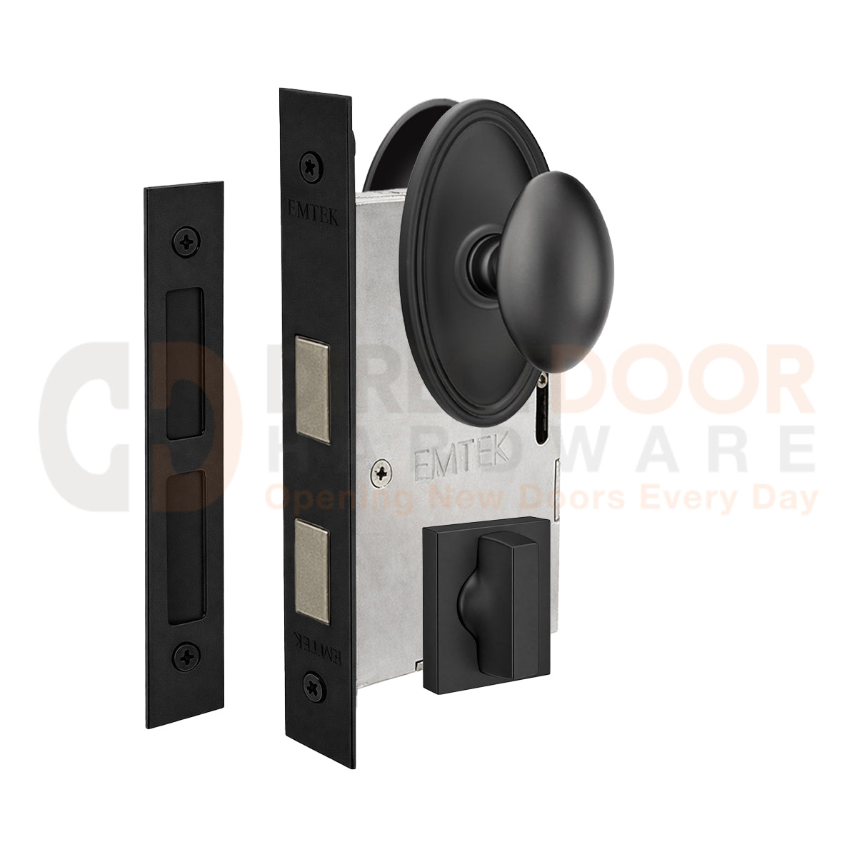 Emtek Egg Interior Mortise Knob with Oval Rosette