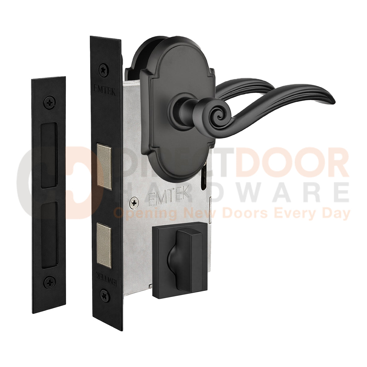 Emtek Elan Interior Mortise Lever with #8 Rosette