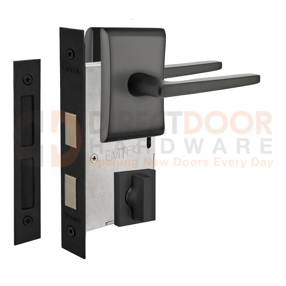 Emtek Hermes Interior Mortise Lever with Neos Rosette