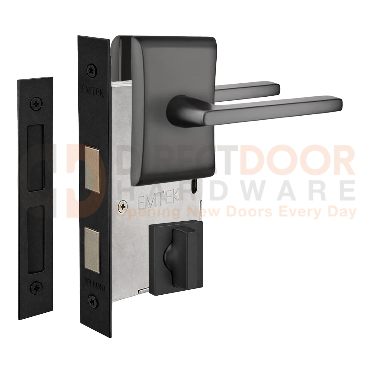 Emtek Helios Interior Mortise Lever with Neos Rosette