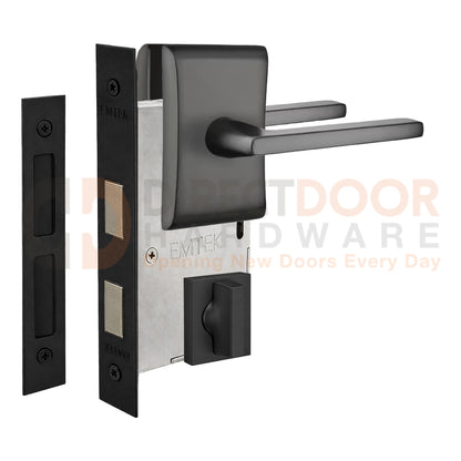 Emtek Helios Interior Mortise Lever with Neos Rosette