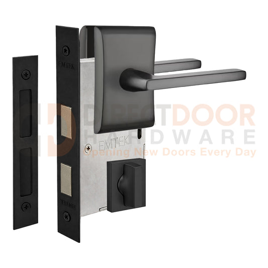 Emtek Helios Interior Mortise Lever with Neos Rosette