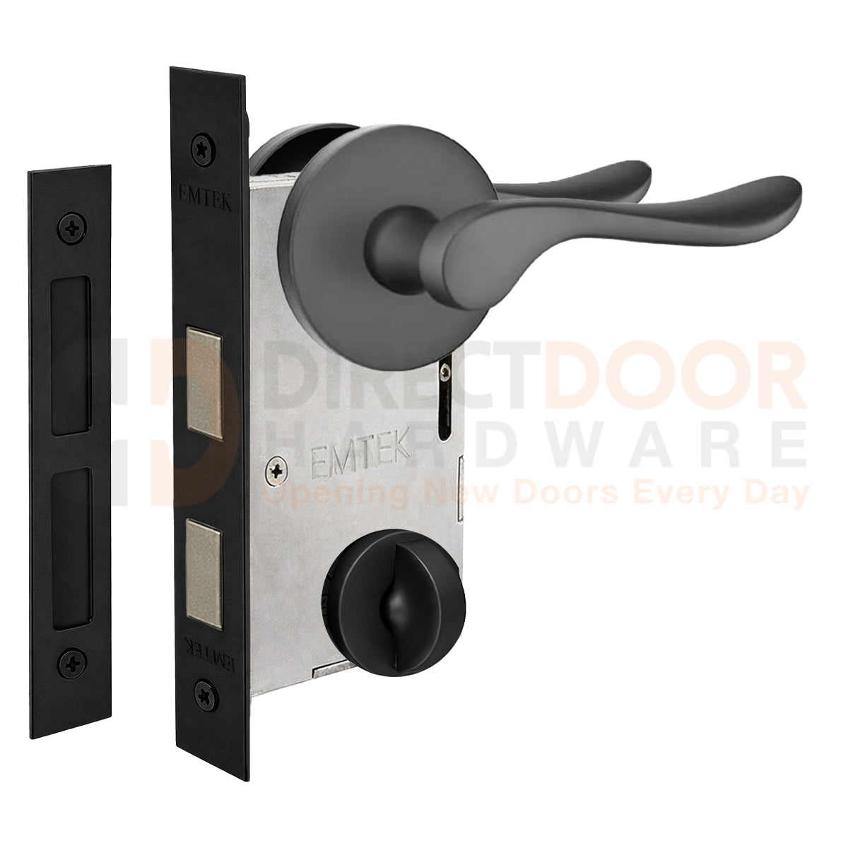 Emtek Luzern Interior Mortise Lever with Disk Rosette