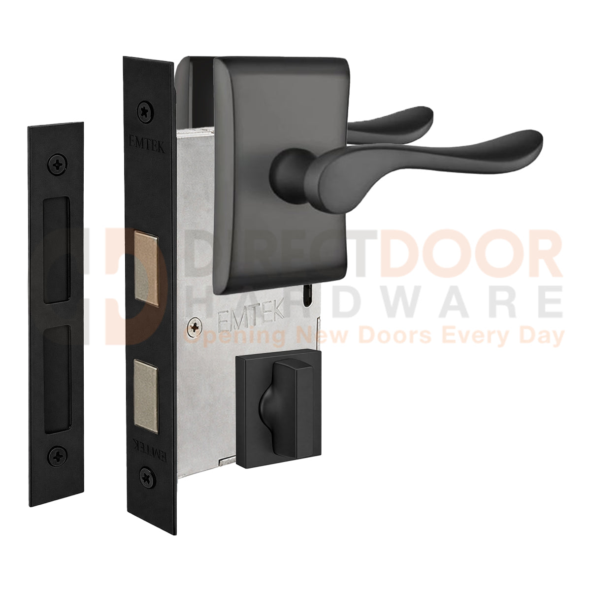 Emtek Luzern Interior Mortise Lever with Neos Rosette