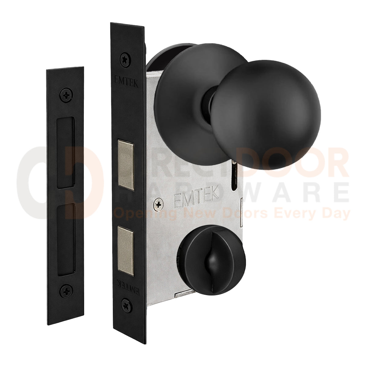 Emtek Orb Interior Mortise Knob with Modern Rosette