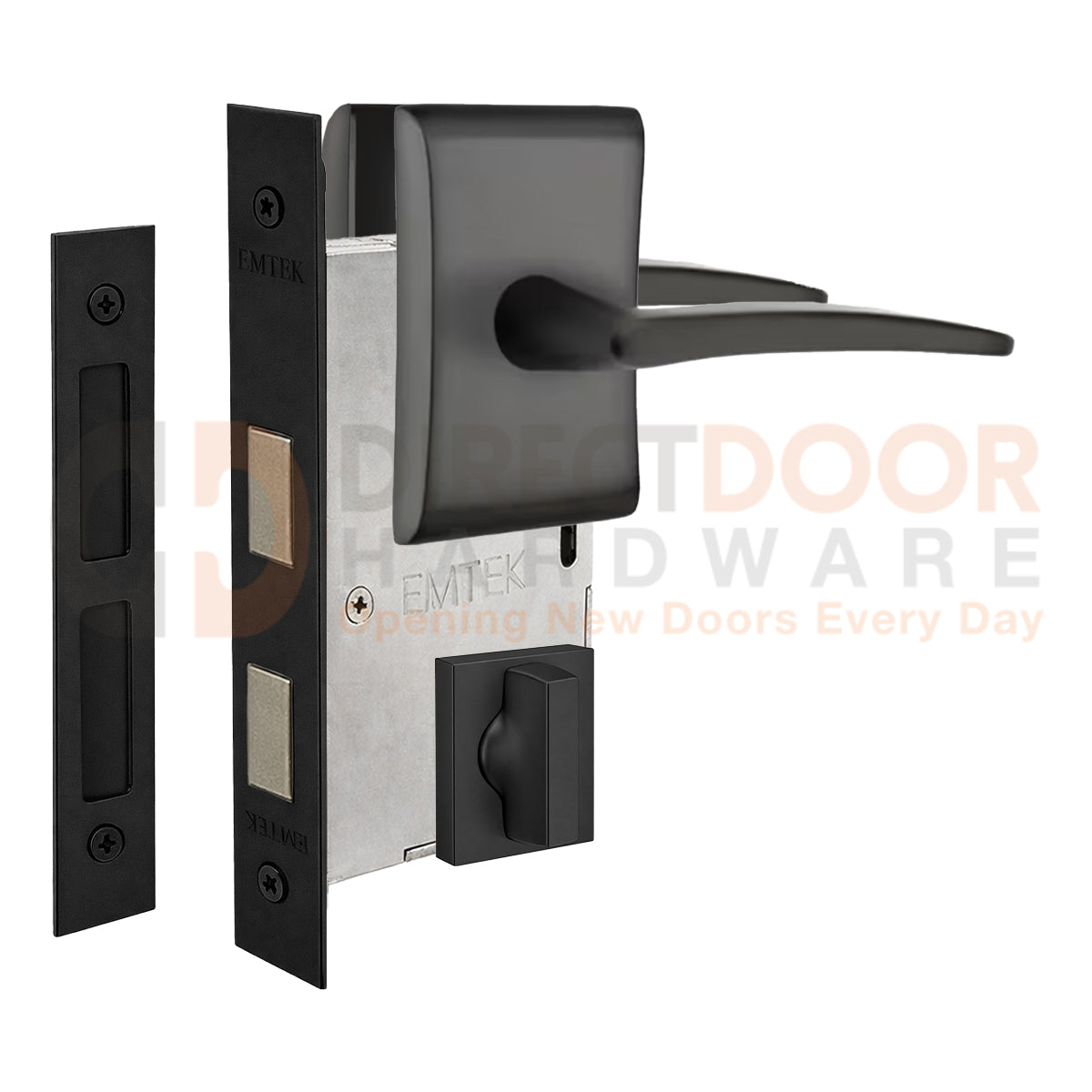 Emtek Poseidon Interior Mortise Lever with Neos Rosette