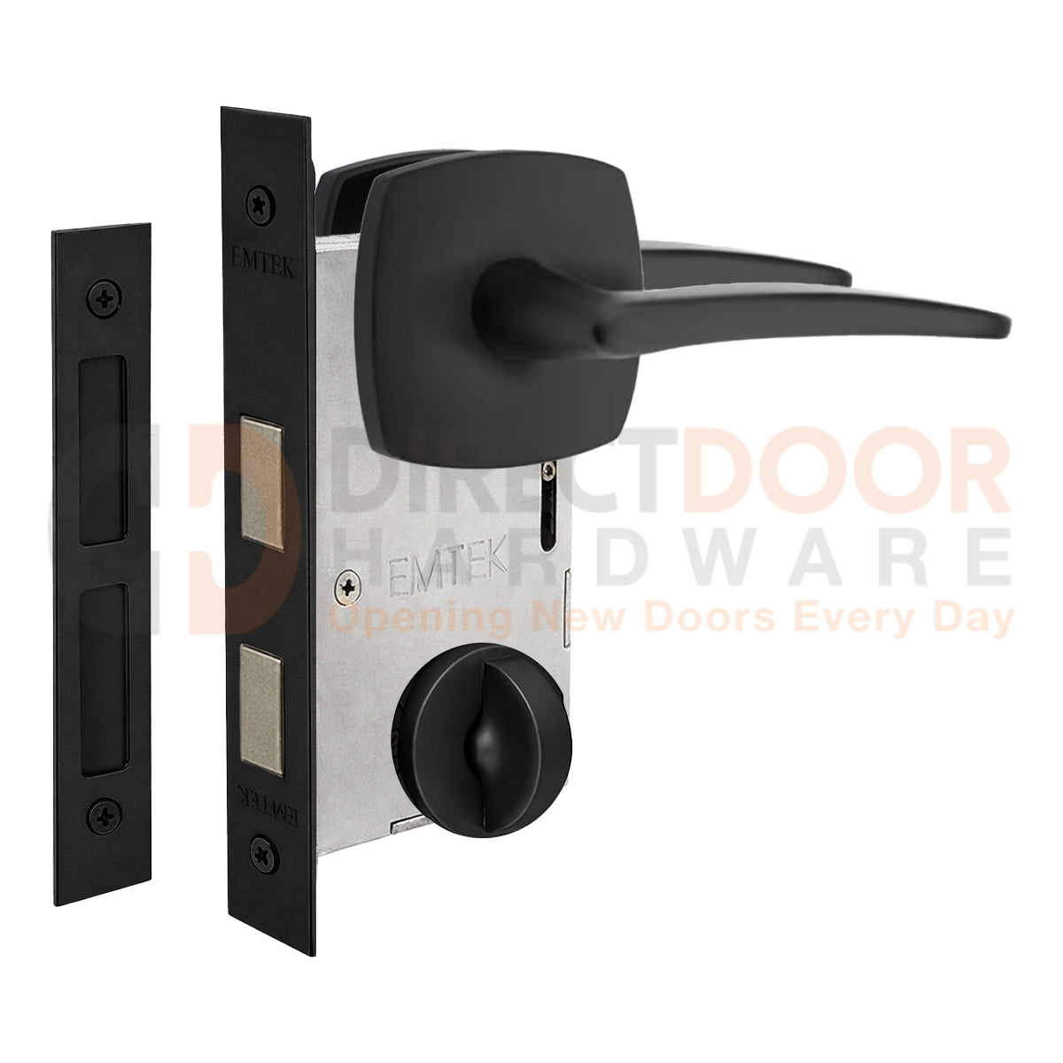 Emtek Poseidon Interior Mortise Lever with Urban Rosette