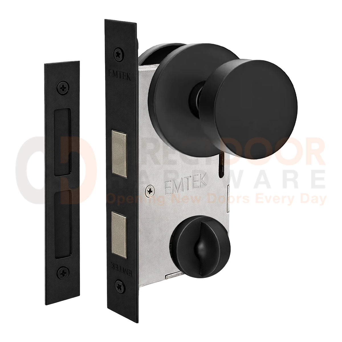 Emtek Round Interior Mortise Knob with Disk Rosette