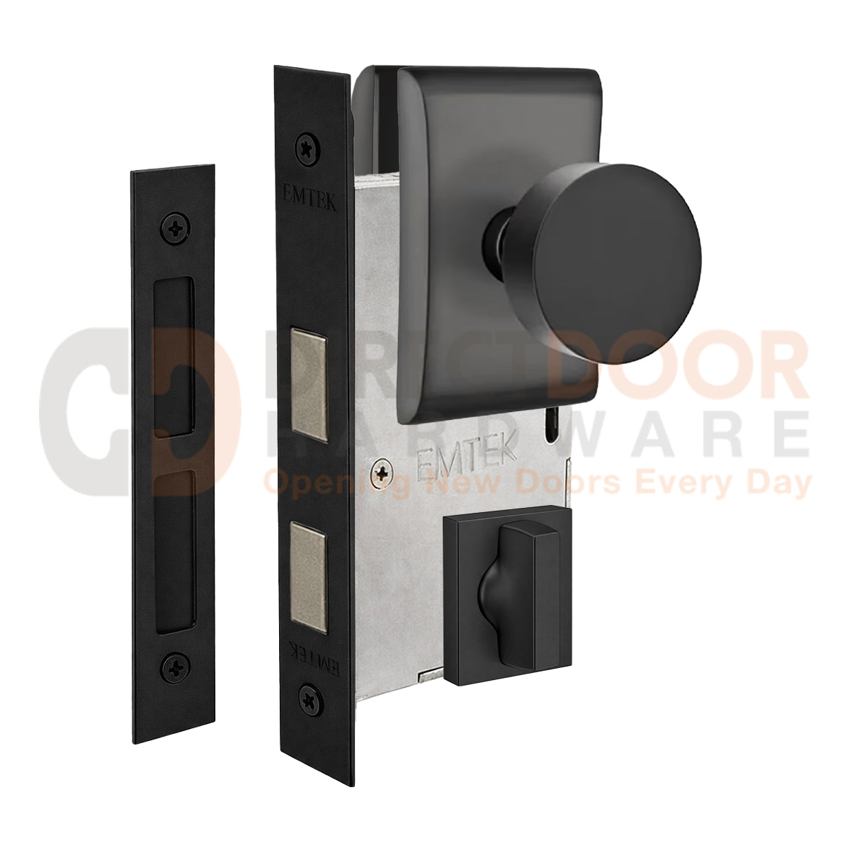 Emtek Round Interior Mortise Knob with Neos Rosette