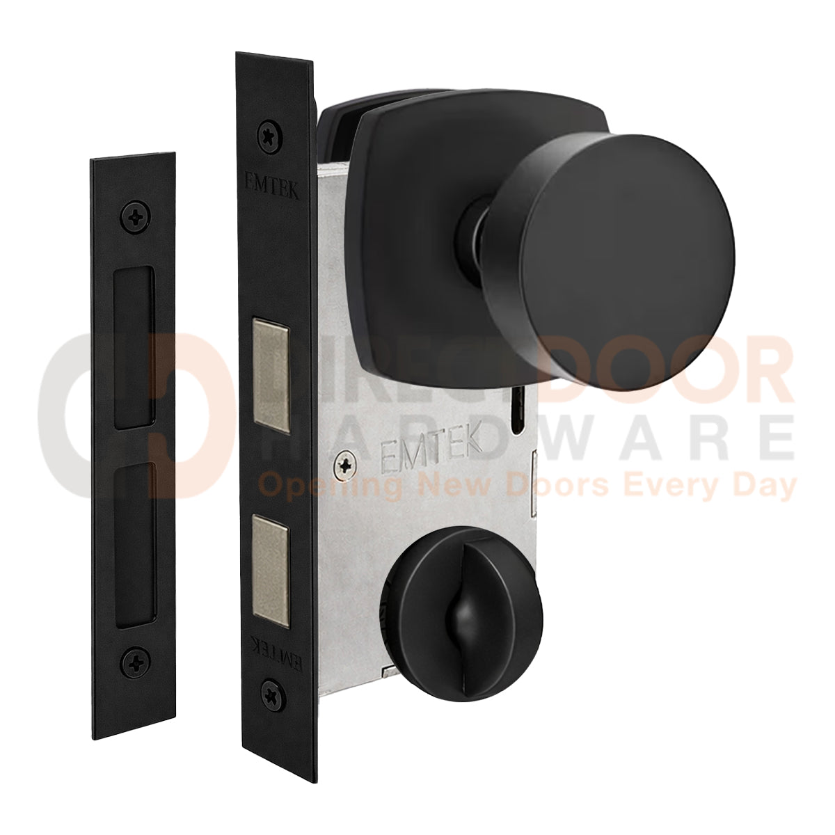 Emtek Round Interior Mortise Knob with Urban Rosette