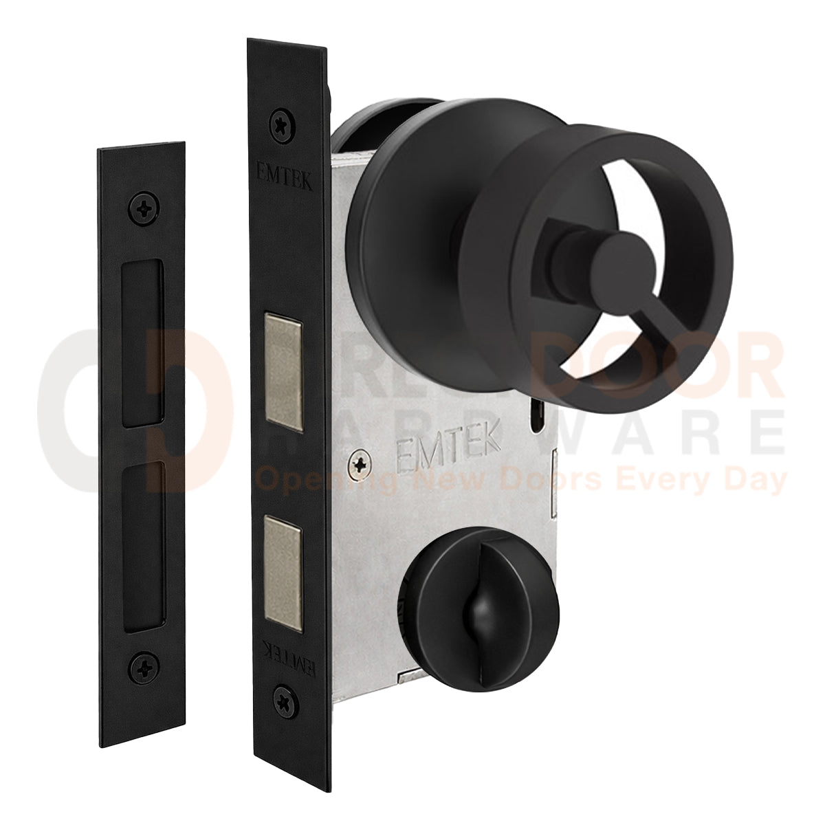 Emtek Spoke Interior Mortise Knob with Disk Rosette