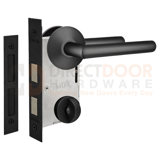 Emtek Stuttgart Interior Mortise Lever with Modern Rosette