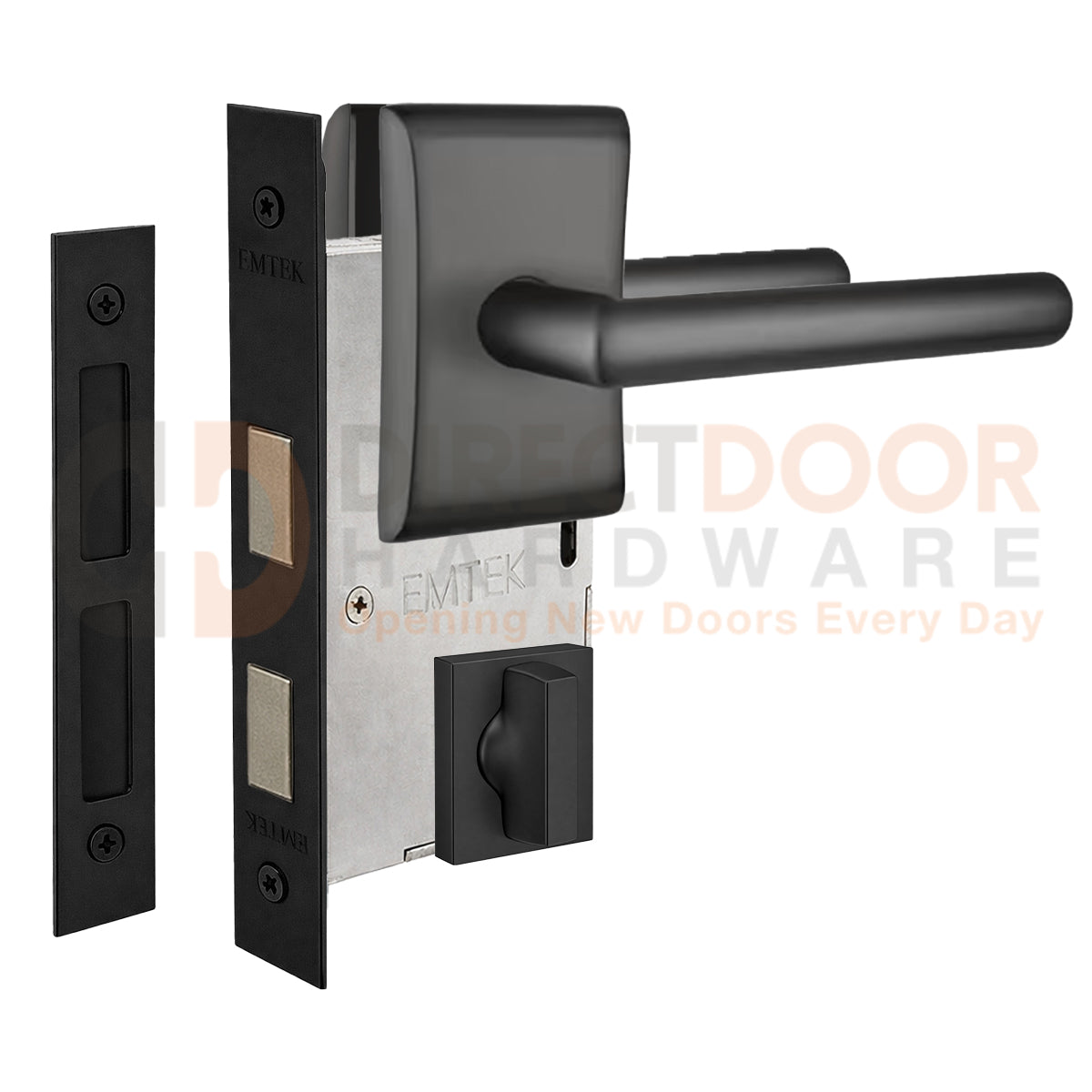 Emtek Stuttgart Interior Mortise Lever with Neos Rosette