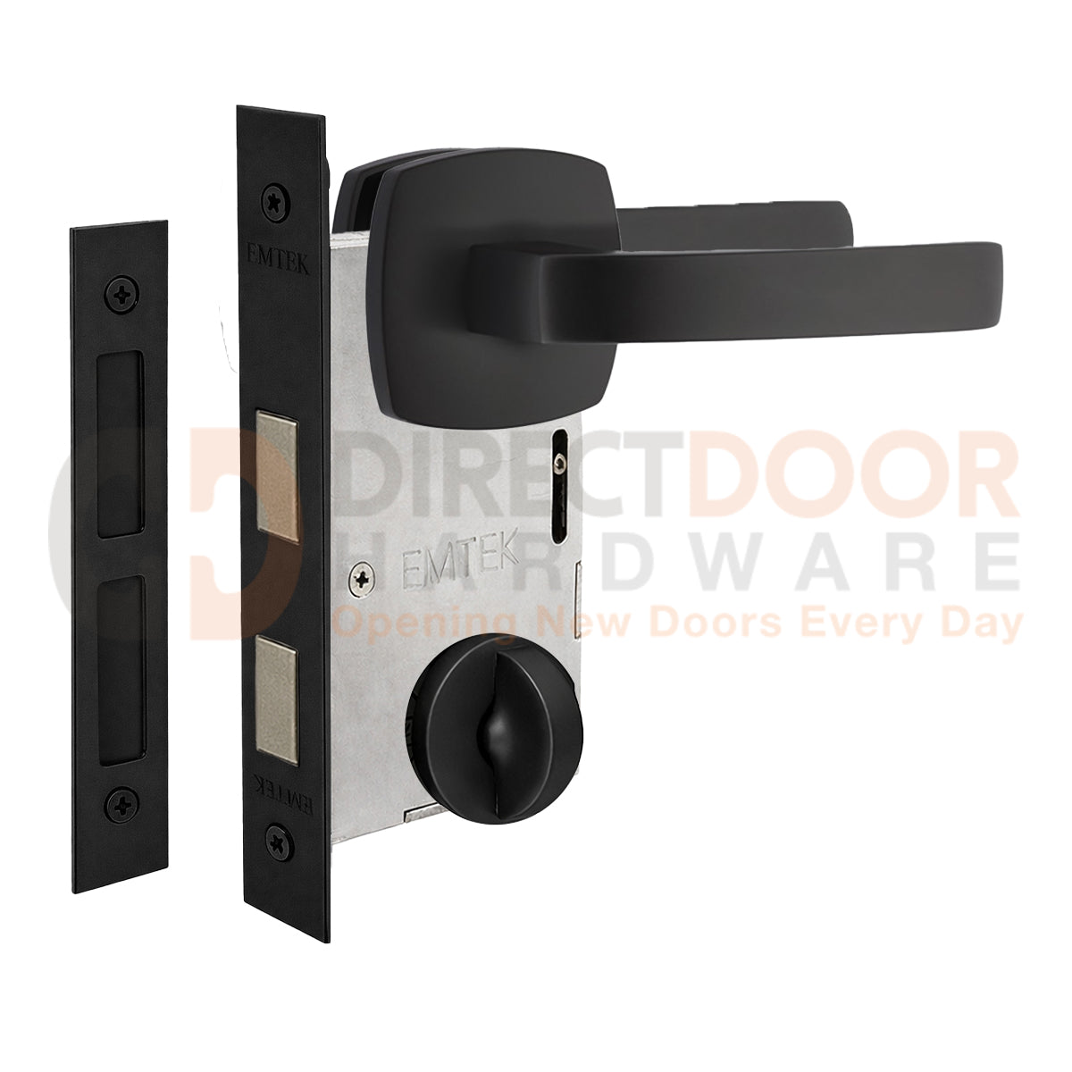 Emtek Breslin Interior Mortise Lever with Urban Rosette