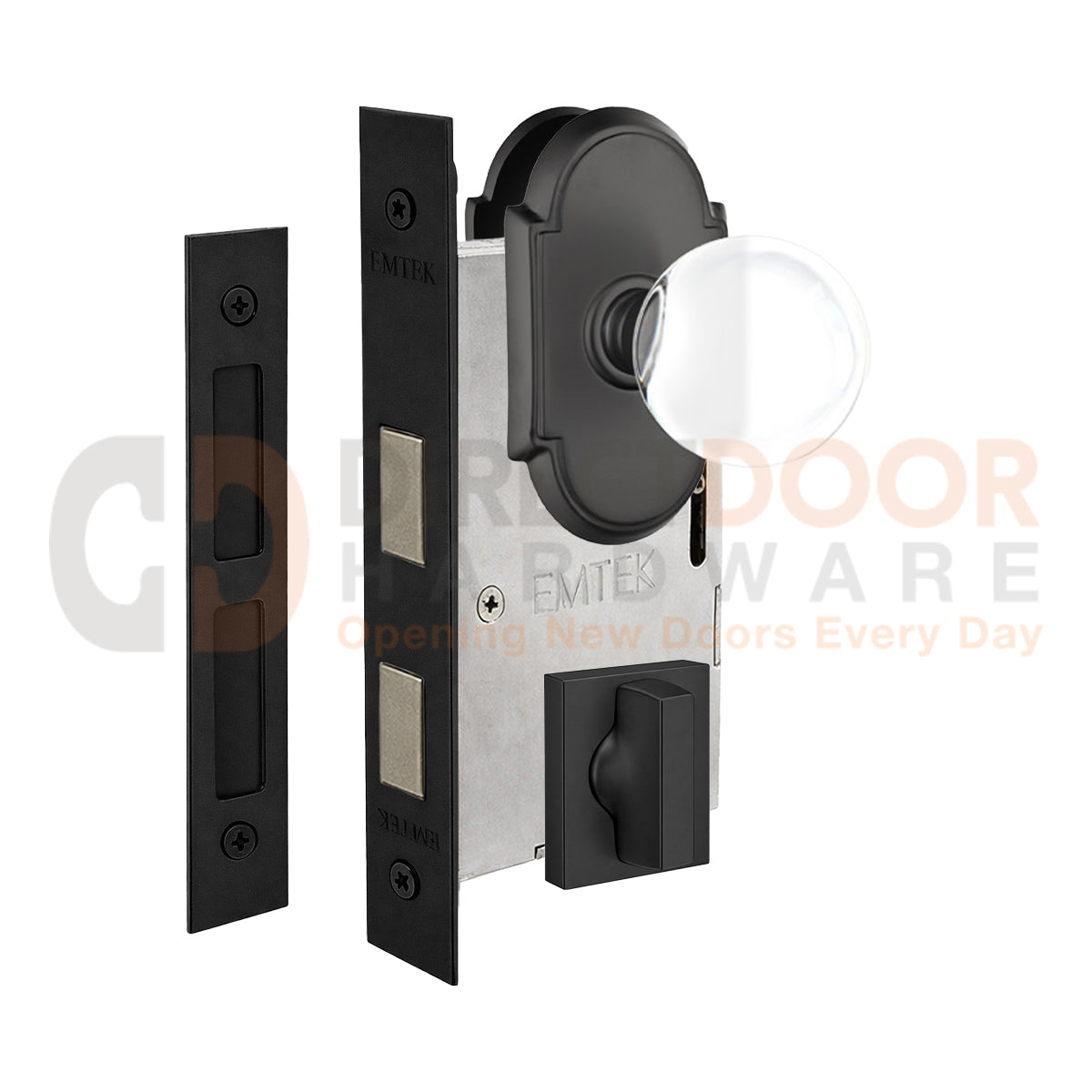 Emtek Bristol Interior Mortise Knob with #8 Rosette