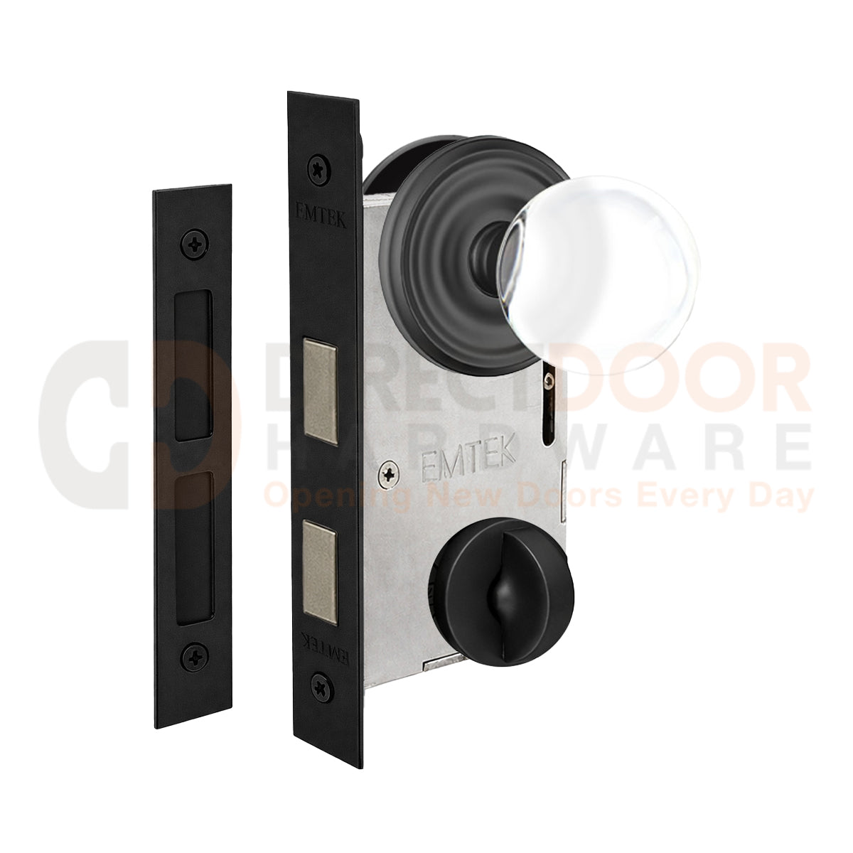 Emtek Bristol Interior Mortise Knob with Regular Rosette