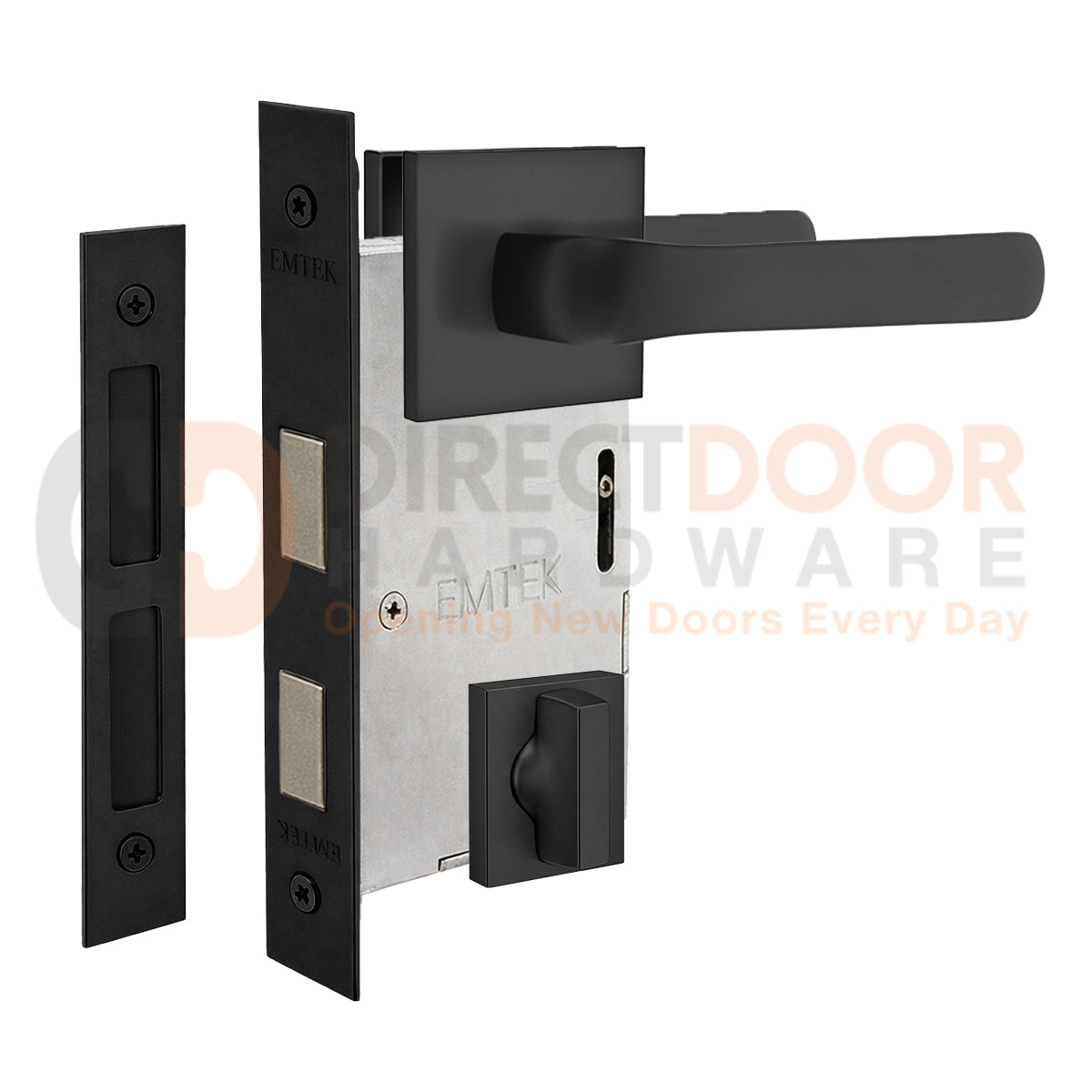 Emtek Spencer Interior Mortise Lever with Square Rosette