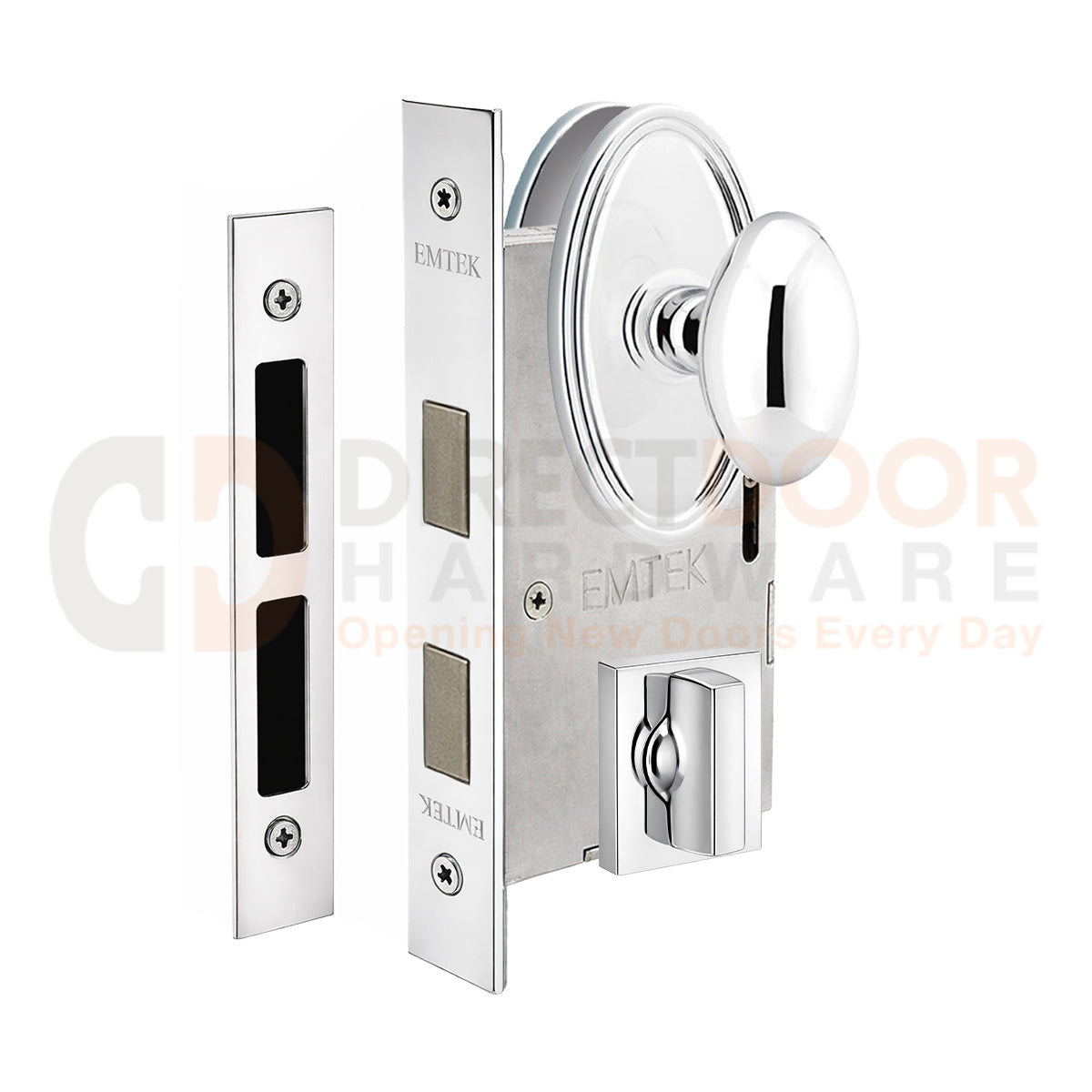 Emtek Egg Interior Mortise Knob with Oval Rosette