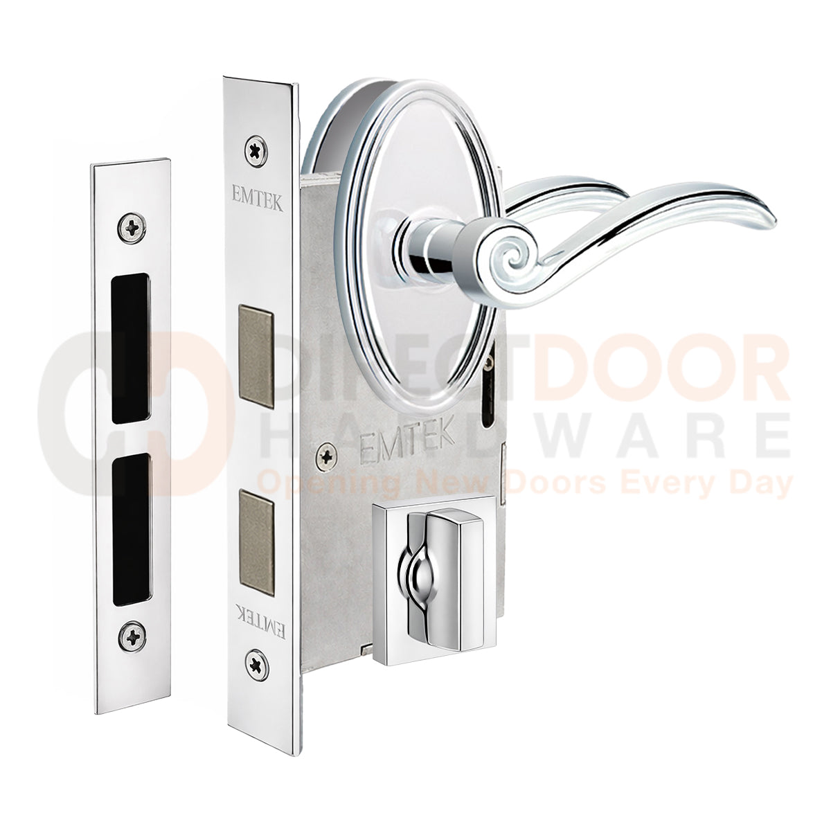 Emtek Elan Interior Mortise Lever with Oval Rosette