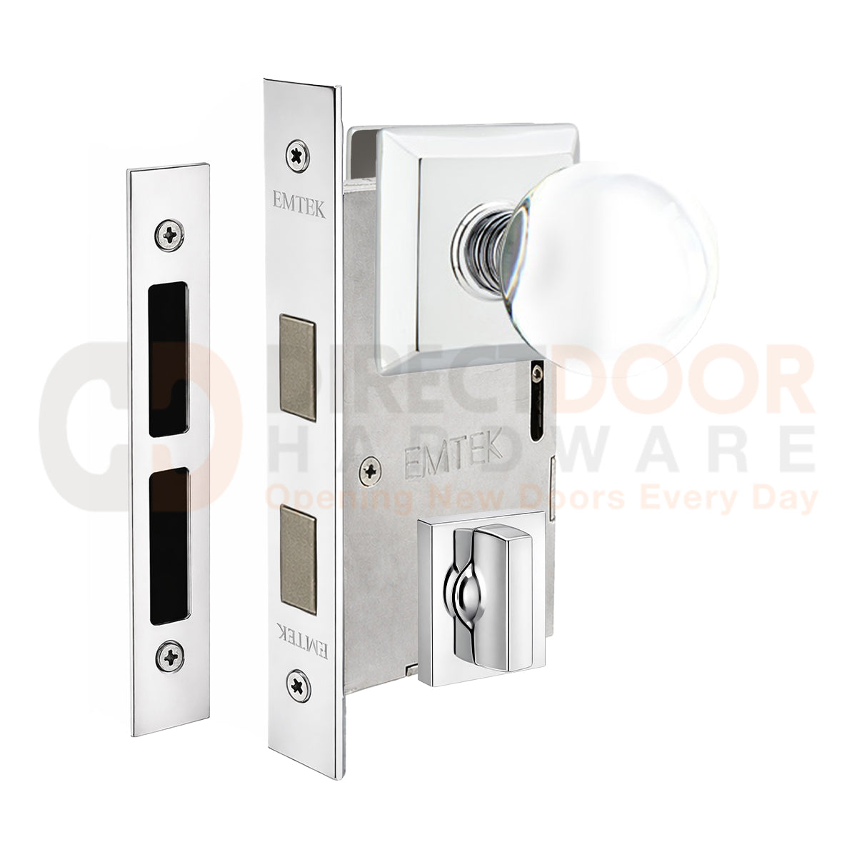 Emtek Bristol Interior Mortise Knob with Quincy Rosette
