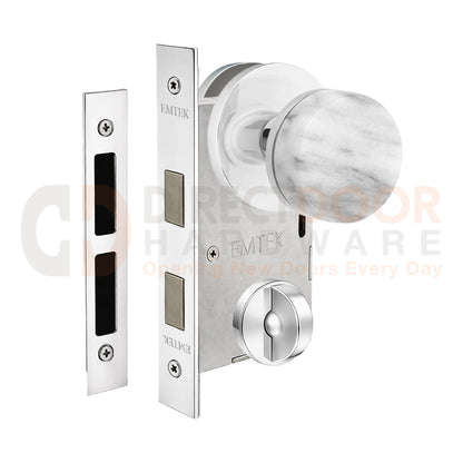 Emtek Conical Marble Interior Mortise Knob with Disk Rosette