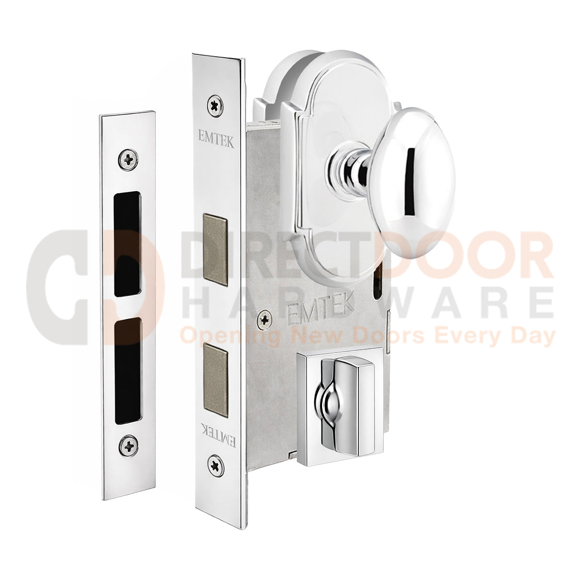 Emtek Egg Interior Mortise Knob with #8 Rosette