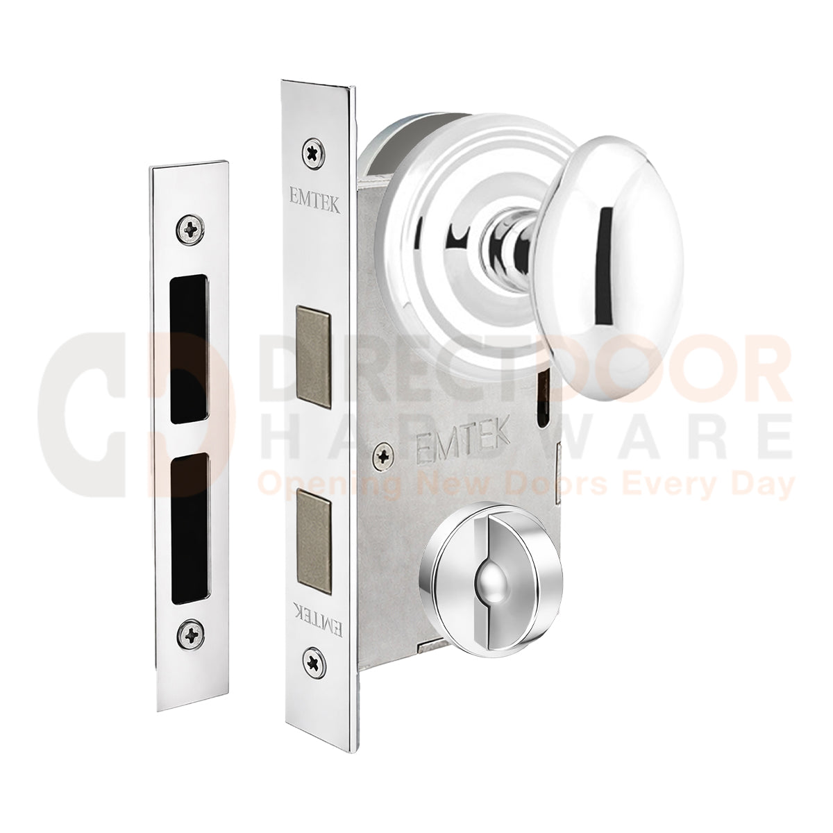Emtek Egg Interior Mortise Knob with Regular Rosette