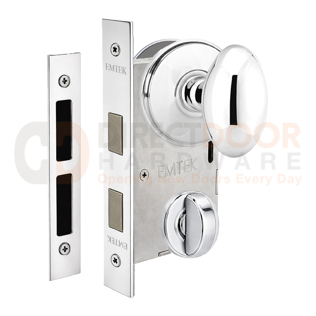 Emtek Egg Interior Mortise Knob with Watford Rosette