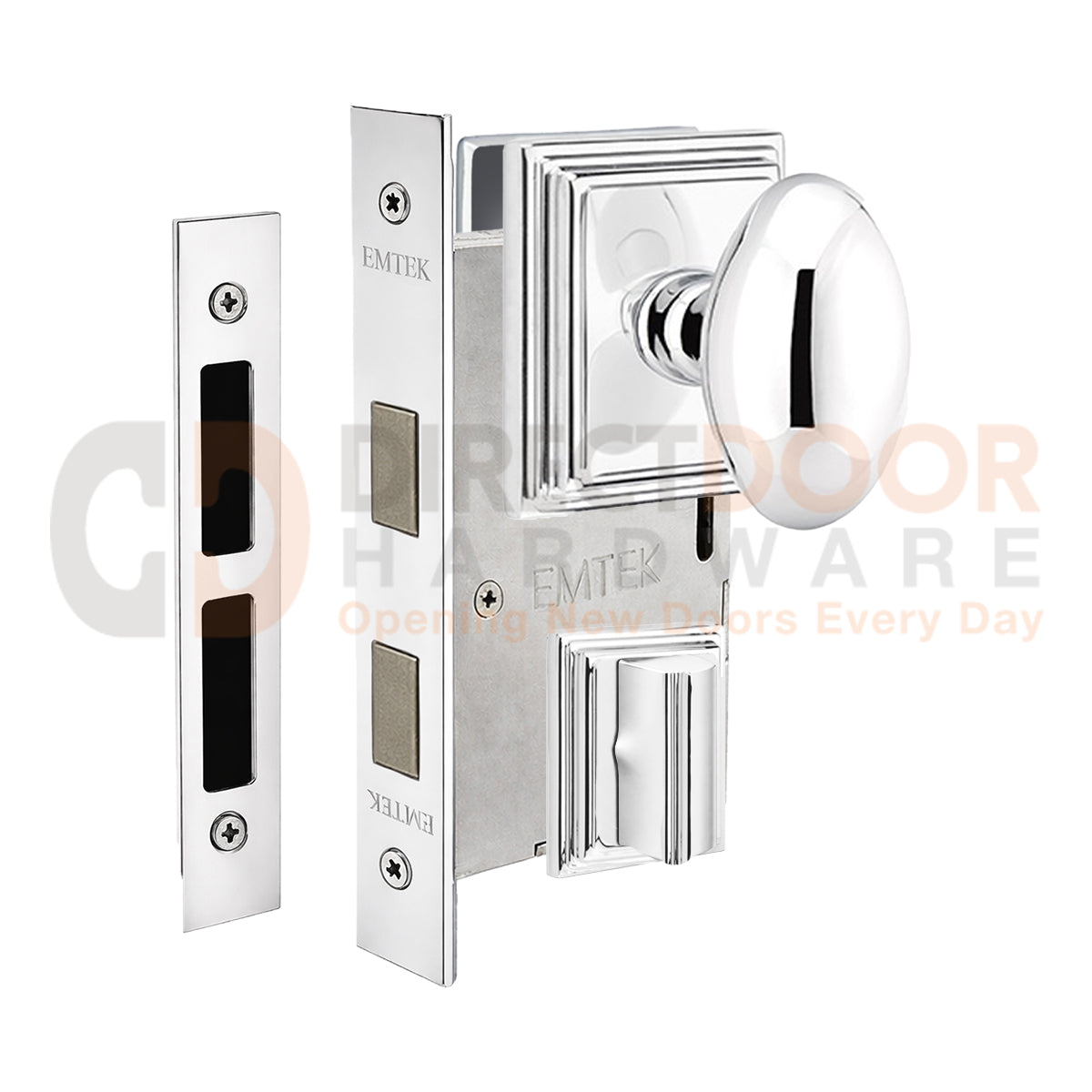 Emtek Egg Interior Mortise Knob with Wilshire Rosette