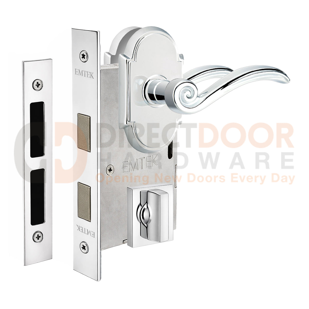 Emtek Elan Interior Mortise Lever with #8 Rosette