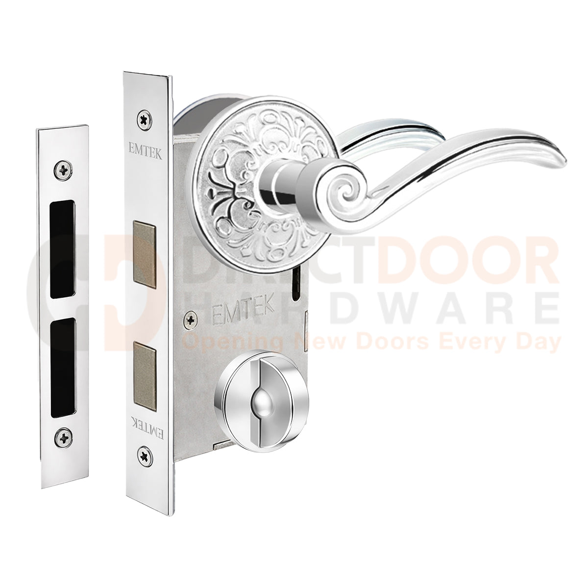 Emtek Elan Interior Mortise Lever with Lancaster Rosette