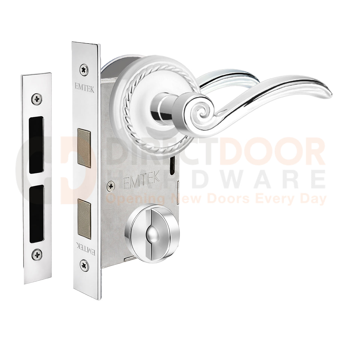 Emtek Elan Interior Mortise Lever with Rope Rosette