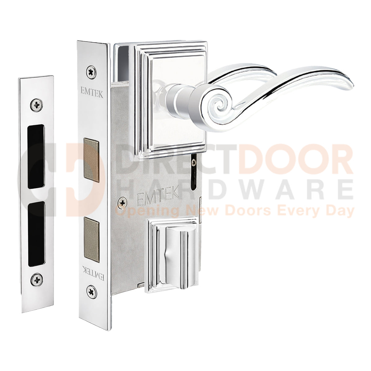 Emtek Elan Interior Mortise Lever with Wilshire Rosette